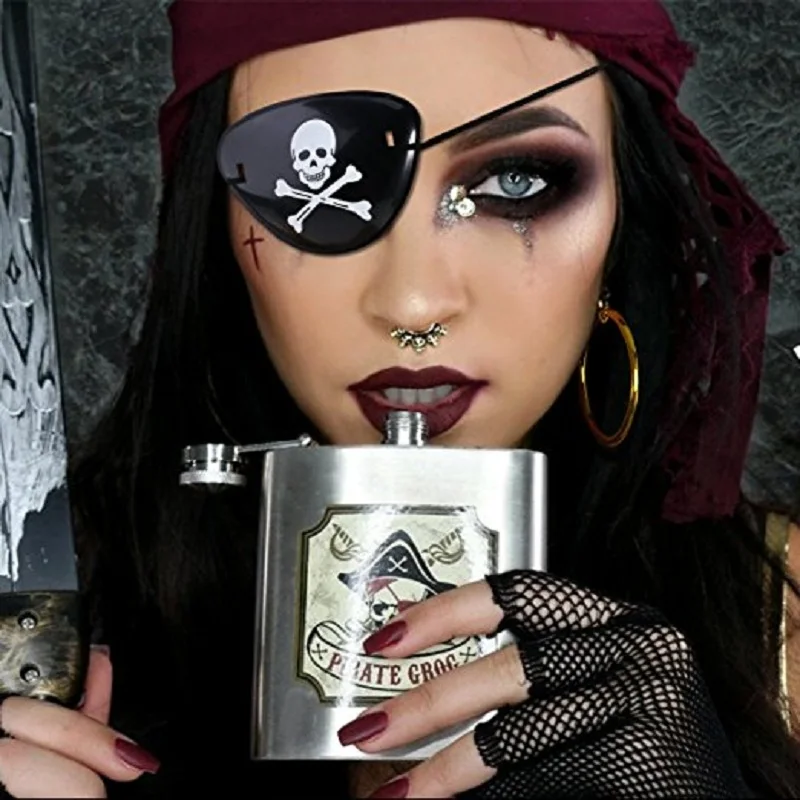 Buy 10pcs skull pirate eye patch mask for Masquerade