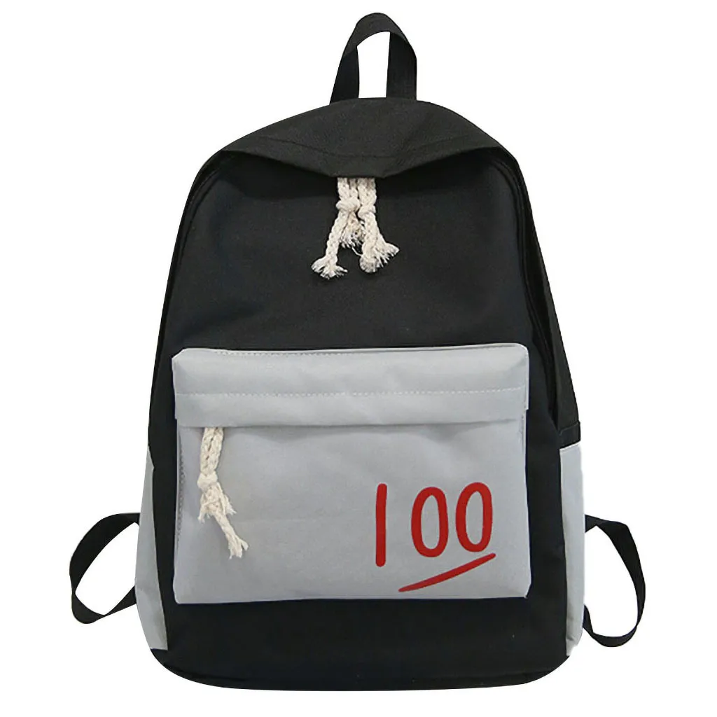 

Maison Fabre School Backpack female backpacks for girls teenagers Large Capacity Solid Color Waterproof Nylon SchoolBag G0705#10