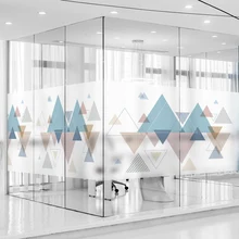 Плавающая Модная линия Коммерческая стеклянная наклейка пленка компания Коммерческая матовая стеклянная наклейка s офисная Конференц-комната