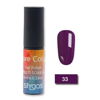 SLYGOS 6 мл портативный замачиваемый УФ-Гель-лак для ногтей долговечный чистый цвет Гель-лак Маникюр Педикюр Инструмент для ногтей - Цвет: 33