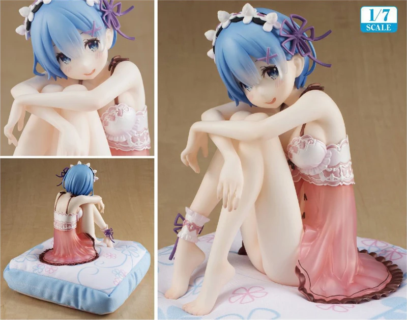 

J Ghee Anime Re:Zero Starting Life in Another World Rem Sleepwear Girls ver. PVC Decoration Action Figure Brinquedos