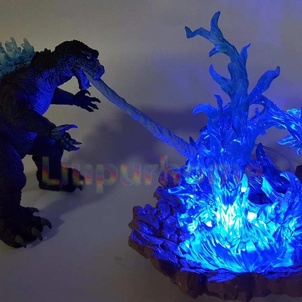 Zilla Led Cannon Blue Fire Skill Anime Movie Zilla Led Cannon Blue Fire Skill Anime Movie Nightlight Lamp Model Toys Diy Set In Night Lights From Lighting On