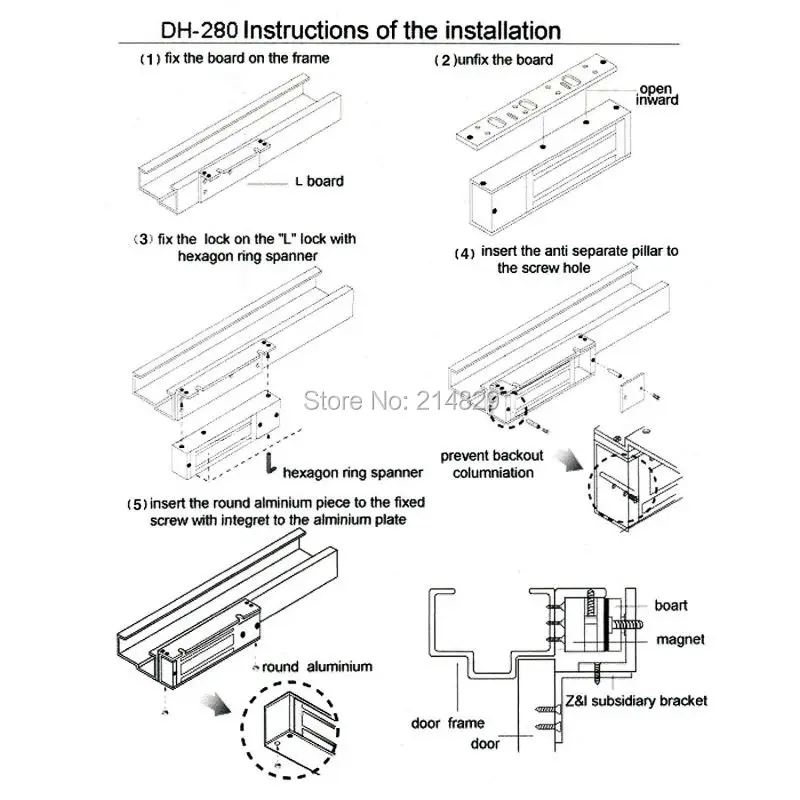 DIY Набор Магнитный 280 кг 600LBS силовой замок с zl-кронштейном DC12V для домашнего использования в офисе