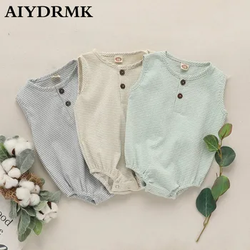 

Ins Newborn Baby Girl Boy Ruffle Rompers Overalls Infant Jumpsuit Onesies Baby Clothes Kids Linen Toddler Romper Baby Boy Romper