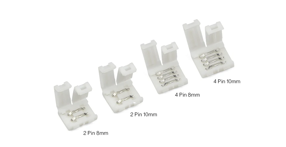 5 шт. 2835 3528 5050 SMD светодиодный светильник, аксессуары для сварки, 2pin, 4pin, 8 мм, 10 мм, для одной ленты RGB