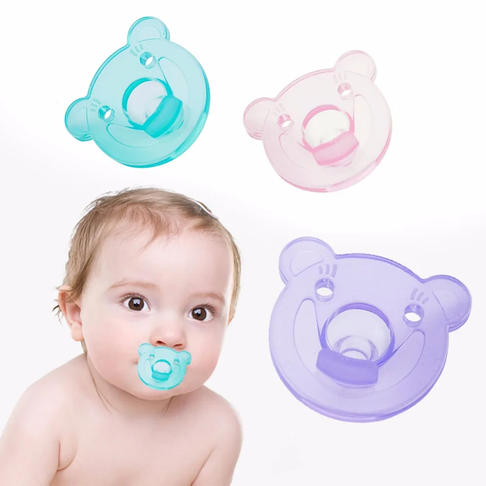 Baby Soother Silicone Pacifier Cute Bear Nipple Orthodontic Infants