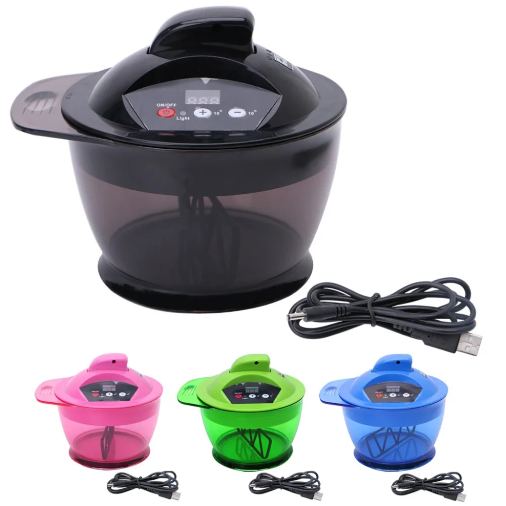 

Brushes for dyeing hair Professional Electric Hair Coloring Bowl Automatic Mixer For Hairs Color Mixing Salon #Y207E# Hot Sale