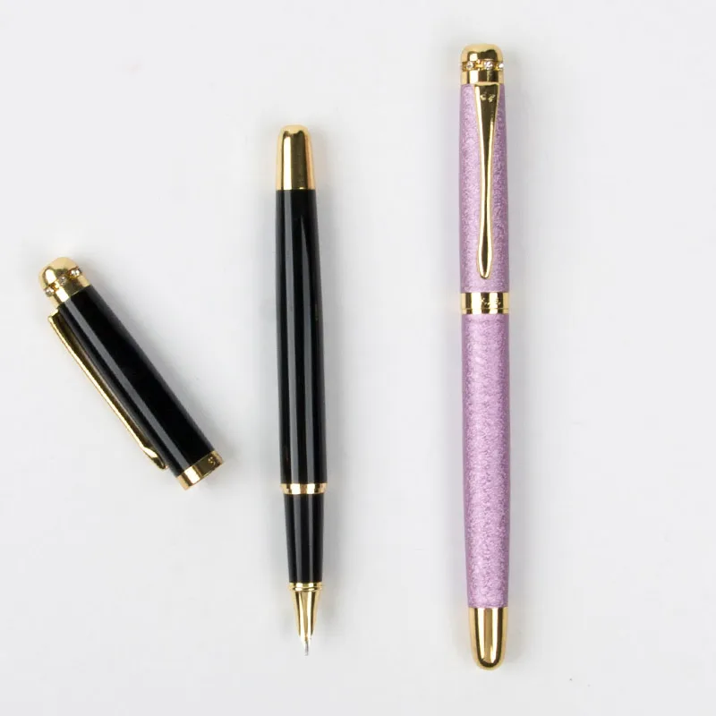 

Wingsung 1pcs Beautifully 0.38mm Fine Nib Scrub Metal Fountain Pen for Writing School Office Students Stationery Supplies Gifts