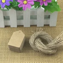 1000 шт. ценники ручной работы+ 1000 шт. Струны DIY пустая подвесная бирка Подарочная бирка/Открытки этикетки для ювелирных изделий/коробки/ноутбука/чашки/рукоделия