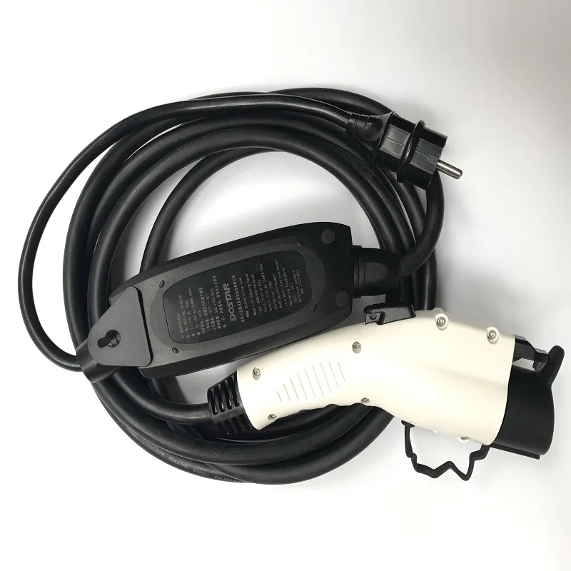 16A J1772 EVSE EV вилка level1 зарядное устройство тип 1 schuko 5 м кабель для электрического