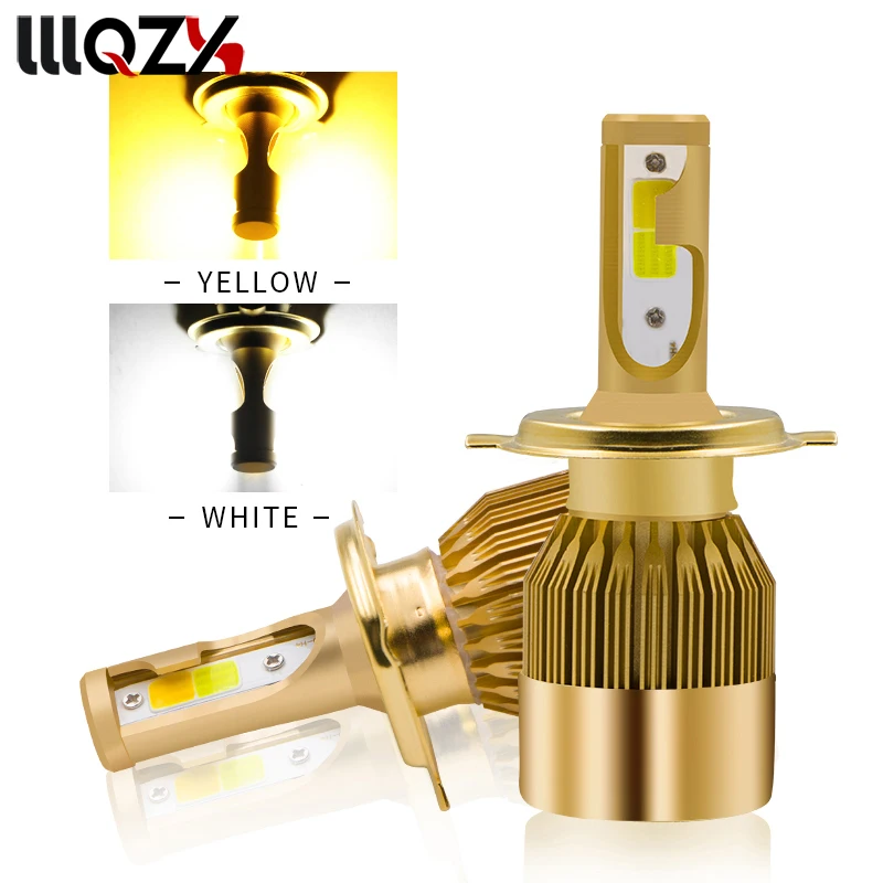 

H7 H11 H1 H3 9005 9006 COB Car LED Headlight Bulbs Hi-Lo Beam 72W 8000LM 3000K 6000K Auto Headlamp Fog Light Bulb DC12v 24v