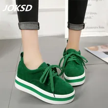 JOKSD/кроссовки; женская спортивная обувь на шнуровке для начинающих; резиновые модные кроссовки на плоской подошве с круглым поперечным Ремешком; прогулочная обувь; A01