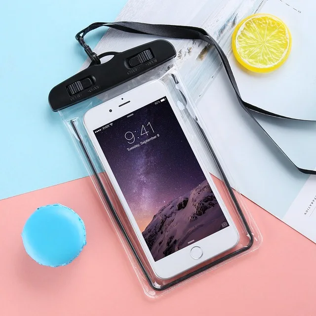 Универсальный Водонепроницаемый Чехол для телефона для Redmi 5 Plus, светящийся грязезащитный чехол 360, полный Чехол для huawei mate 20 Lite, водонепроницаемый чехол s - Цвет: Black