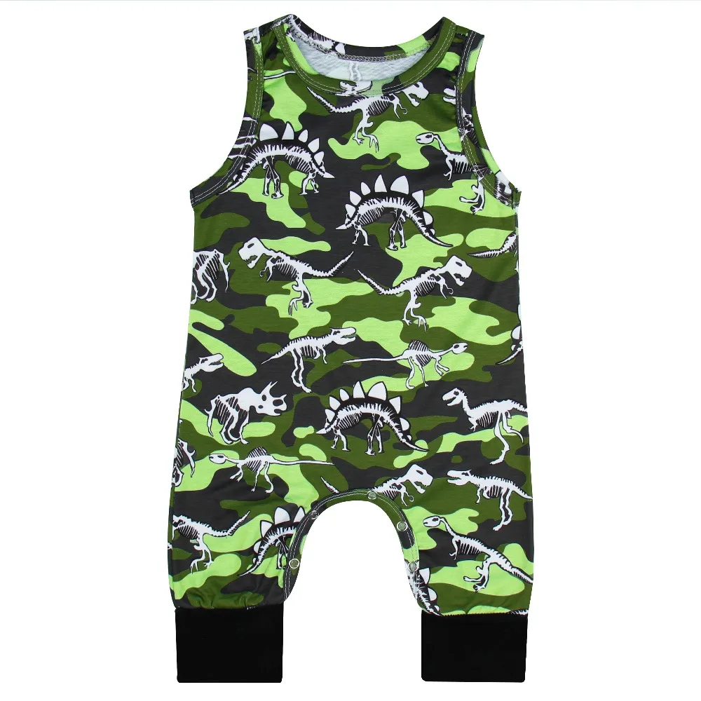 2018 Dinosaur Clothes Newborn Onesie Casual Boys Amy Green Cartoon