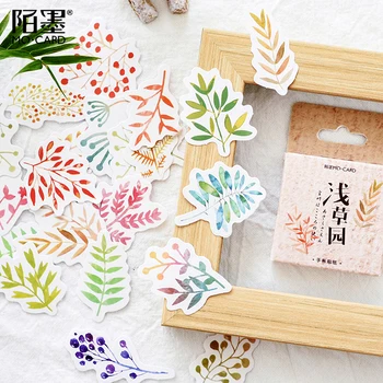 

8SETS/LOT shallow grass garden Creative decoration DIY sticker boxed sticker