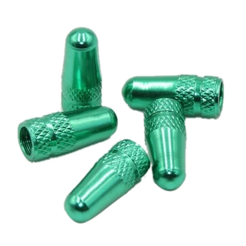 5Pcs/Set Bicycle Aluminum Alloy Valve Cap Dust Cover Protector For Road Mountain Bike Racing Dustproof Valve Cap Accessories