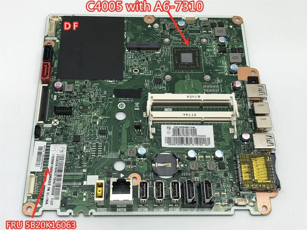 

Free Shipping For Lenovo C4005 Laptop motherboard with A6-7310 FRU 5B20K16063 100% tested