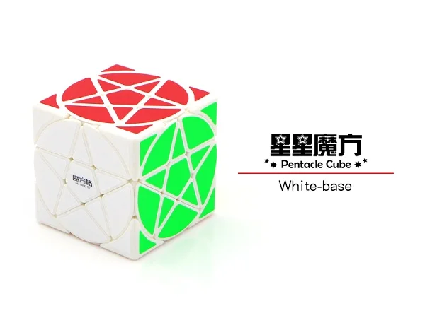 Qiyi Mofangge Пентакль куб странной формы скоростной куб головоломка звезда твист кубики волшебные игрушки для детей Профессиональный дропшиппинг - Цвет: white
