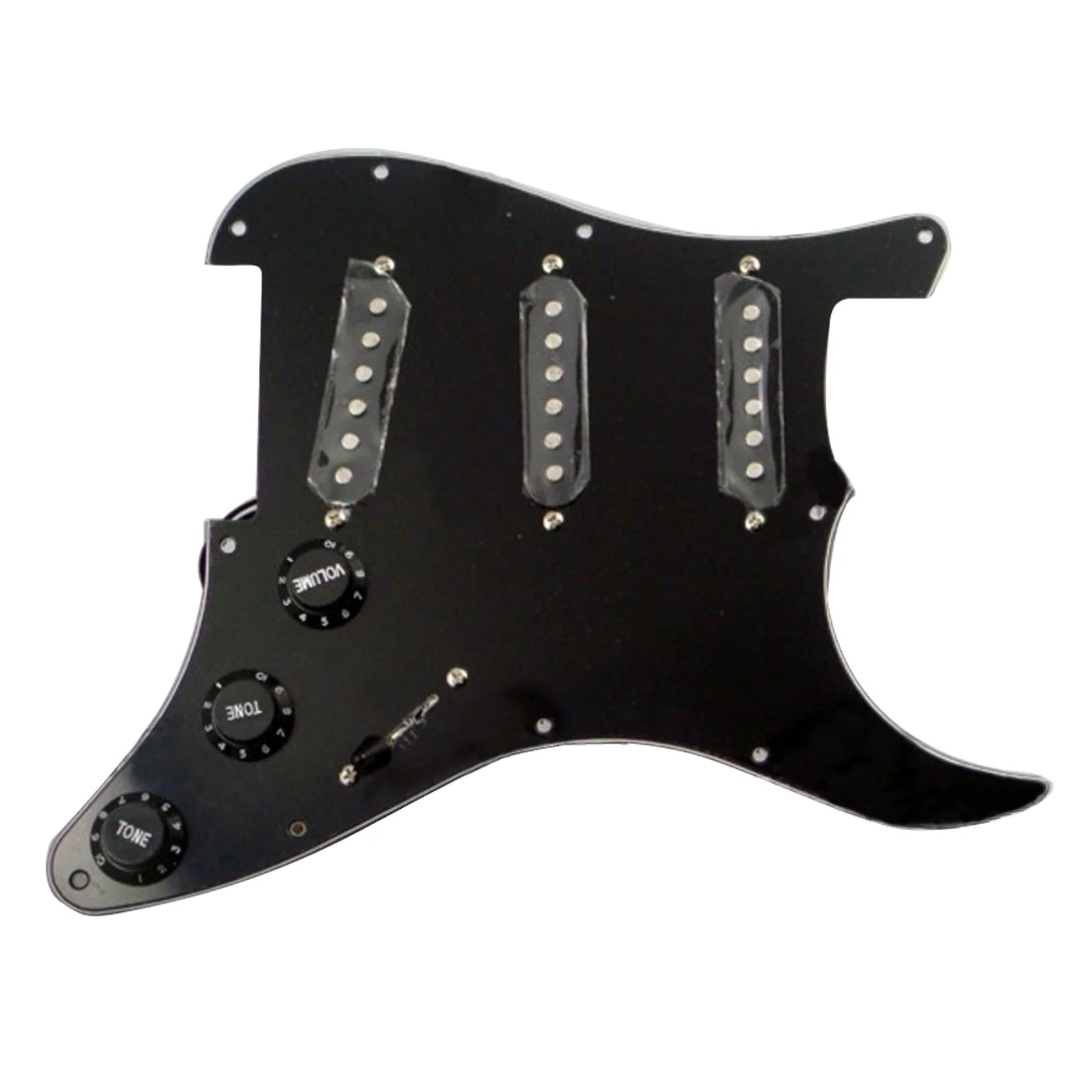 Guitar 3 Single Coil Loaded Prewired Pickguard Set SSS Plain for Fender