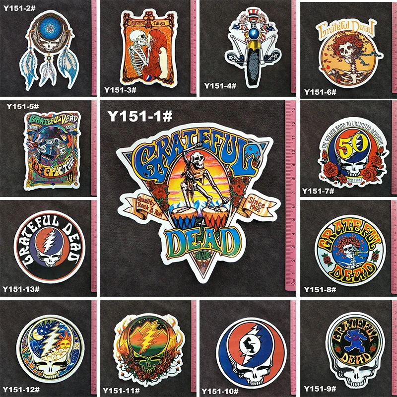 Y151 # The Grateful Dead серии ПВХ наклейки Дорожный чемодан настенная пенал для велосипеда