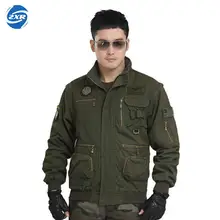 Zuoxiangru тактическая куртка жилет военный стиль Мульти Карманы Мужская куртка армейская верхняя одежда мужская зеленая уличная охотничья спортивная куртка
