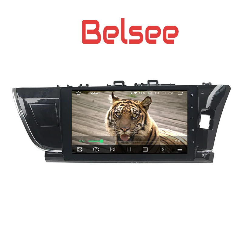 Sale Belsee Android 8.0 Head Unit 10.1 inch touch screen radio DVD GPS Navigation for Toyota Corolla 2014 2015 Stereo Octa Core 4+32g 3