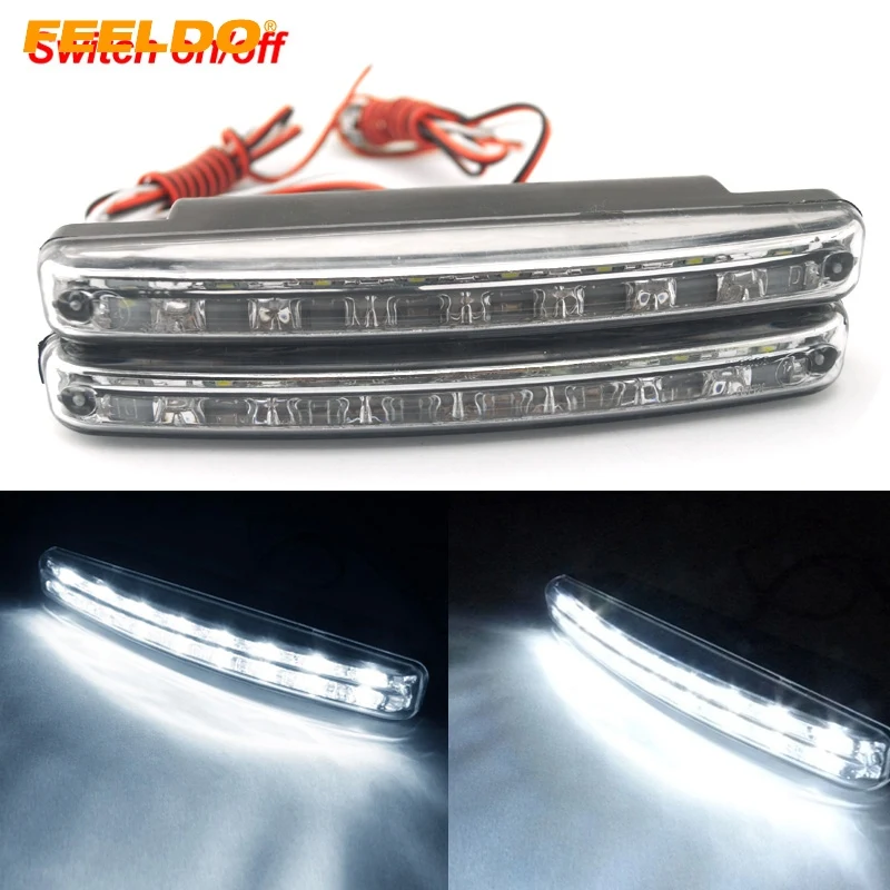 

FEELDO 4Set New Automatic Switch ON/OFF Fog Light Euro DRL Daytime Runing Light #AM2467