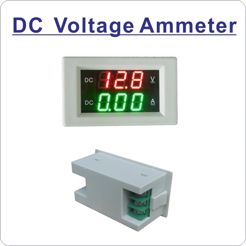 DC100V 20A ампер постоянного тока Вольтметр Амперметр цифровой Напряжение измеритель величины тока для исползования в домашних условиях электрического инструмента мультиметр - Цвет: White cover