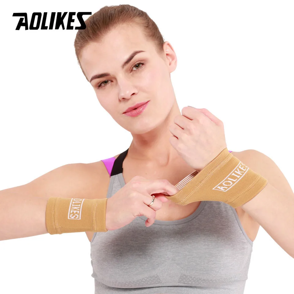 AOLIKES 1 Paar Handgelenkstütze Schützen Armband Unisex Armschienen für Basketball Fußball Laufen