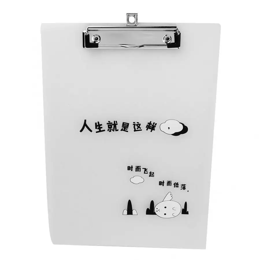 

Stylish A4 PP Waterproof Clipboard Paper File Clip Student Drawing Writing Stationery Pad 22*31cm
