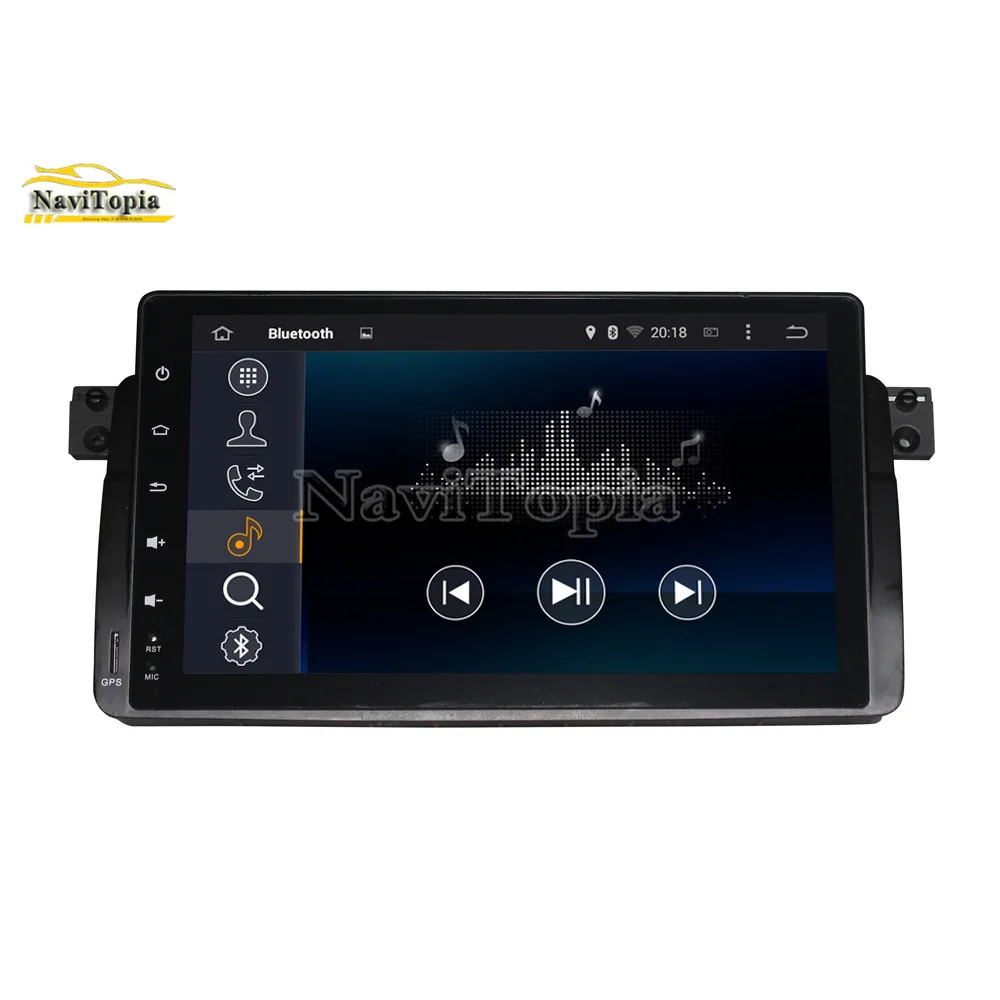 Flash Deal NAVITOPIA 9inch 4G RAM 64G ROM PX6 Six Core Android 9.0 Car DVD GPS for BMW E46/M3 for BMW 3 series 1998 1999 2000 2001-2005 6