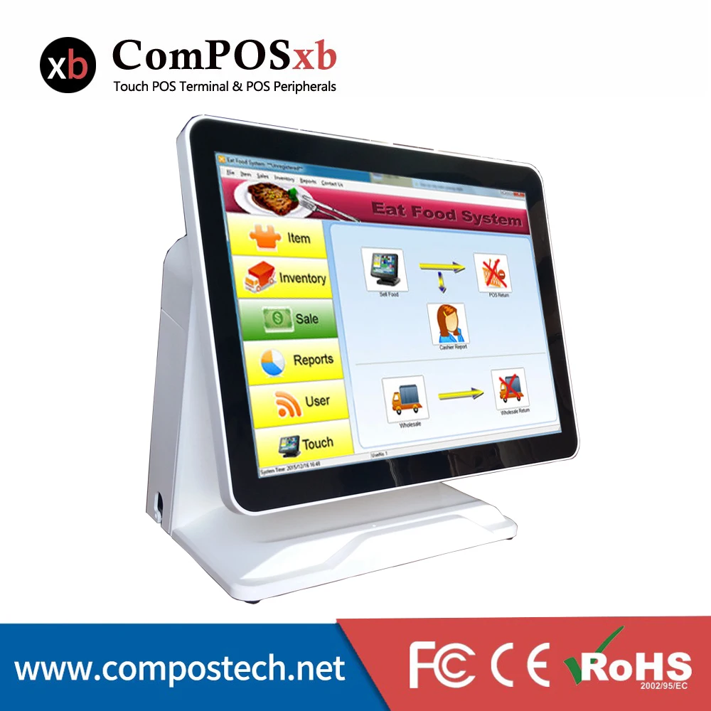 Pure Screen 15 Inch All In One Pos Computer Touch Screen