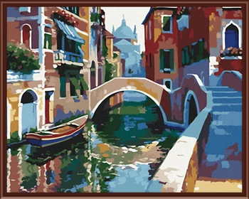 

Frameless Picture Painting By Numbers Digital Oil Painting On Canvas Home Decoration DIY Painting Blue in Howard City G081