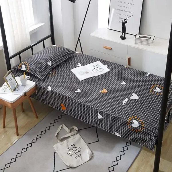 Студенческого общежития принадлежности алоэ хлопок постельное белье простыня 1 шт.+ 1 шт. наволочка близнец полный простыней на кровать простыня с рисунком