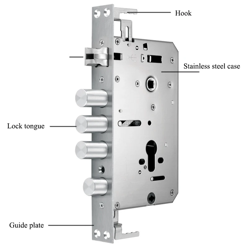 Нержавеющая сталь 304 корпус замка 240x30 мм размерный Противоугонный дверной замок одноместный/двойной живой анти-вставка для блокировки отпечатков пальцев