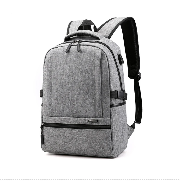 Chuwanglin, повседневный 15,6 дюймовый рюкзак для ноутбука, модный рюкзак с зарядкой через usb, мужской школьный рюкзак, mochila mujer, мужские сумки T53103 - Цвет: Серый