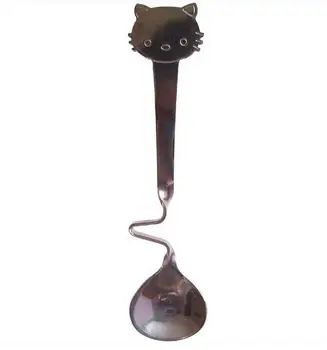 

10 Pcs Cartoon Creative Stainless Steel Twisted Spoons serving tea spoon