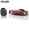 GIYO-luces intermitentes para bicicleta, luz trasera con láser recargable vía USB, luz LED de montaje para bicicleta, linterna para bicicleta ► Foto 1/6