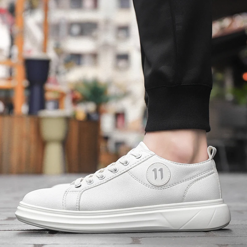 

High Quality Joorma Brand Shoes Men Student Lifestyle Leather Casual Shoes Low Top Flat Outdoor Lace-up Shoes Zapatos de mujer