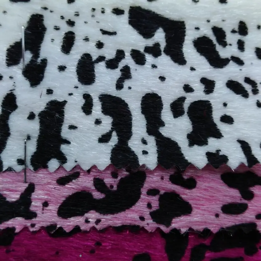

Printed Milk Cow Grain Fur Synthetic Leather Faux Leather Fabric PU Leather Fabric for Sofa handbags shoes and DIY P1372