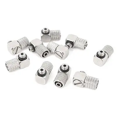 10 Pcs 5mm Außengewinde Elbow Fitting Schnell Joint Connector für 6mm x 4mm Air Rohr