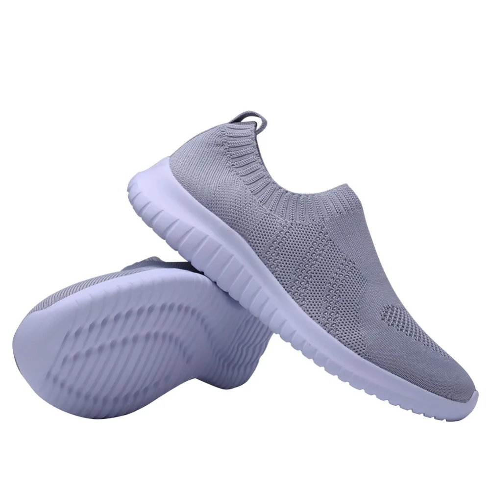 

TIOSEBON Casual Knit Pattern Shoes Woman Soft Bottom Lightweight Running Women Shoes Sport Workout Sneakers Walking Flats Femme