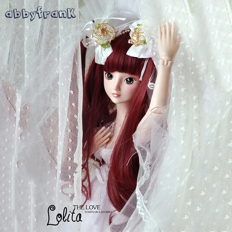 Abbyfrank 60cm Large BJD Doll font b Toys b font Cosplay Rapunzel Dress Wig Clothes Shoes