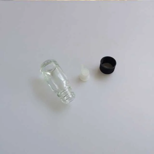 10ml Mini Transparent Glass Liquid Bottles with Leakproof Stopper Clear Empty Glass Skin Care Cream Jars4