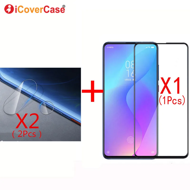 

2Pcs Camera Tempered Glass Film With Front Glass For Xiaomi Mi 9 T SE 9T MI9 Pro Cases Mobile Accessory Back Camera Protect Lens
