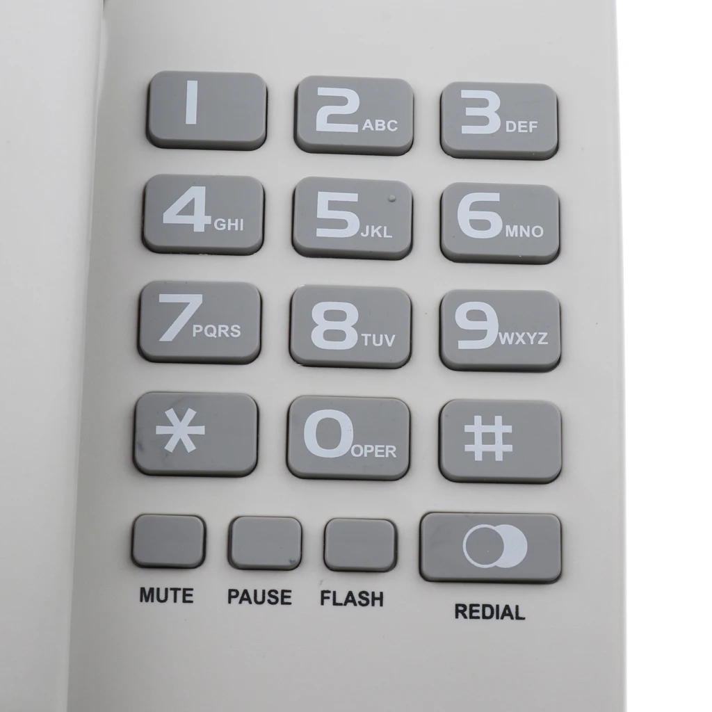 Corded Telephone Dual Port Landline Phone Hanging Wired Wall Home Telephone Corded Business Phone