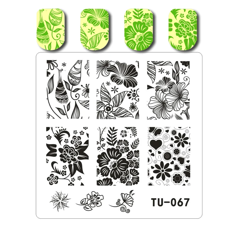 

Nail Stamping Plate 6*6cm 3D DIY design Square Stencil Manicure Nail Art Image Konad Print Stamping Manicure Beauty