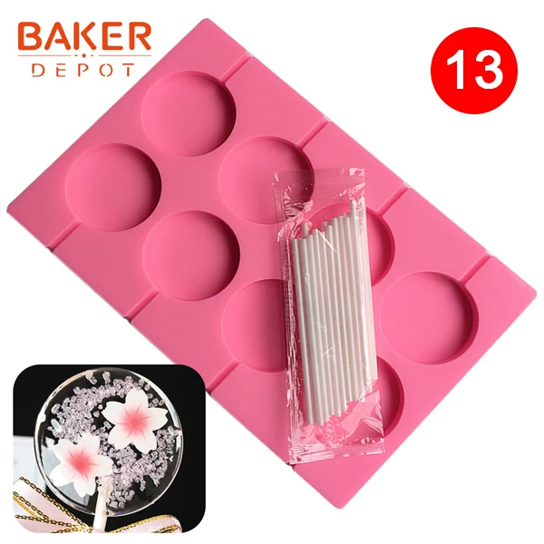 BAKER DEPOT, силиконовая форма для выпечки торта, торта, выпечки, Круглый Желе, пудинг, форма для мыла, форма для льда, инструмент для украшения торта, диск, форма для хлеба, печенья - Цвет: CDY-052