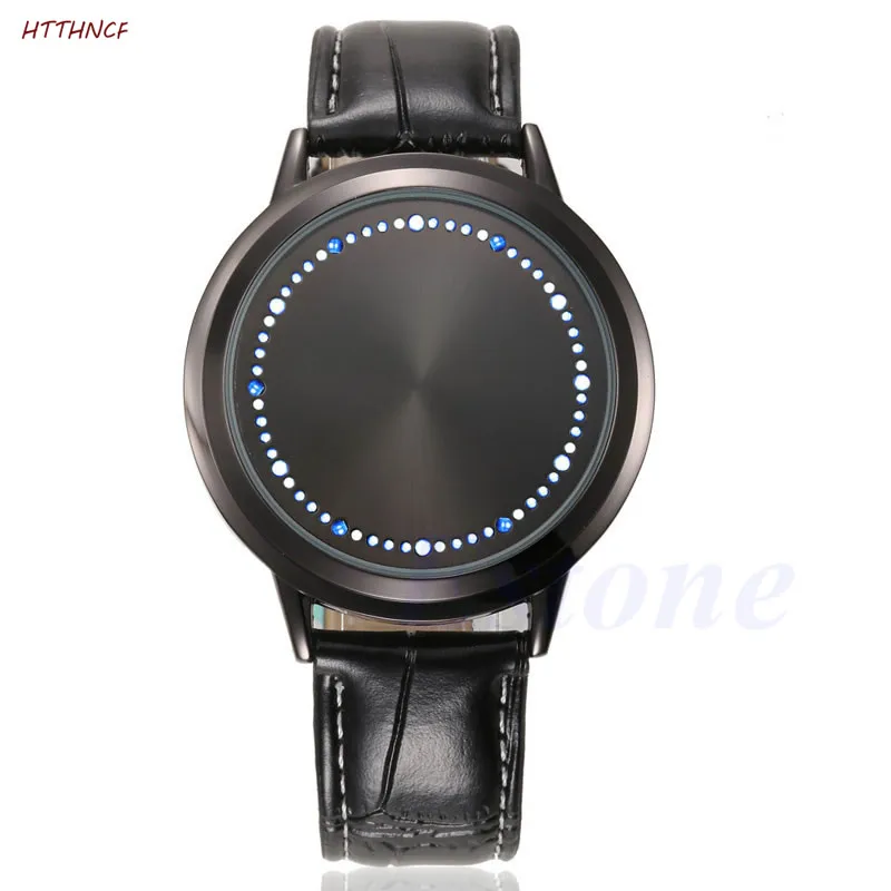 

HTTHNCF Fashion LED Digital Watches Touch Screen Leather Band Couple Sport Wrist Watch