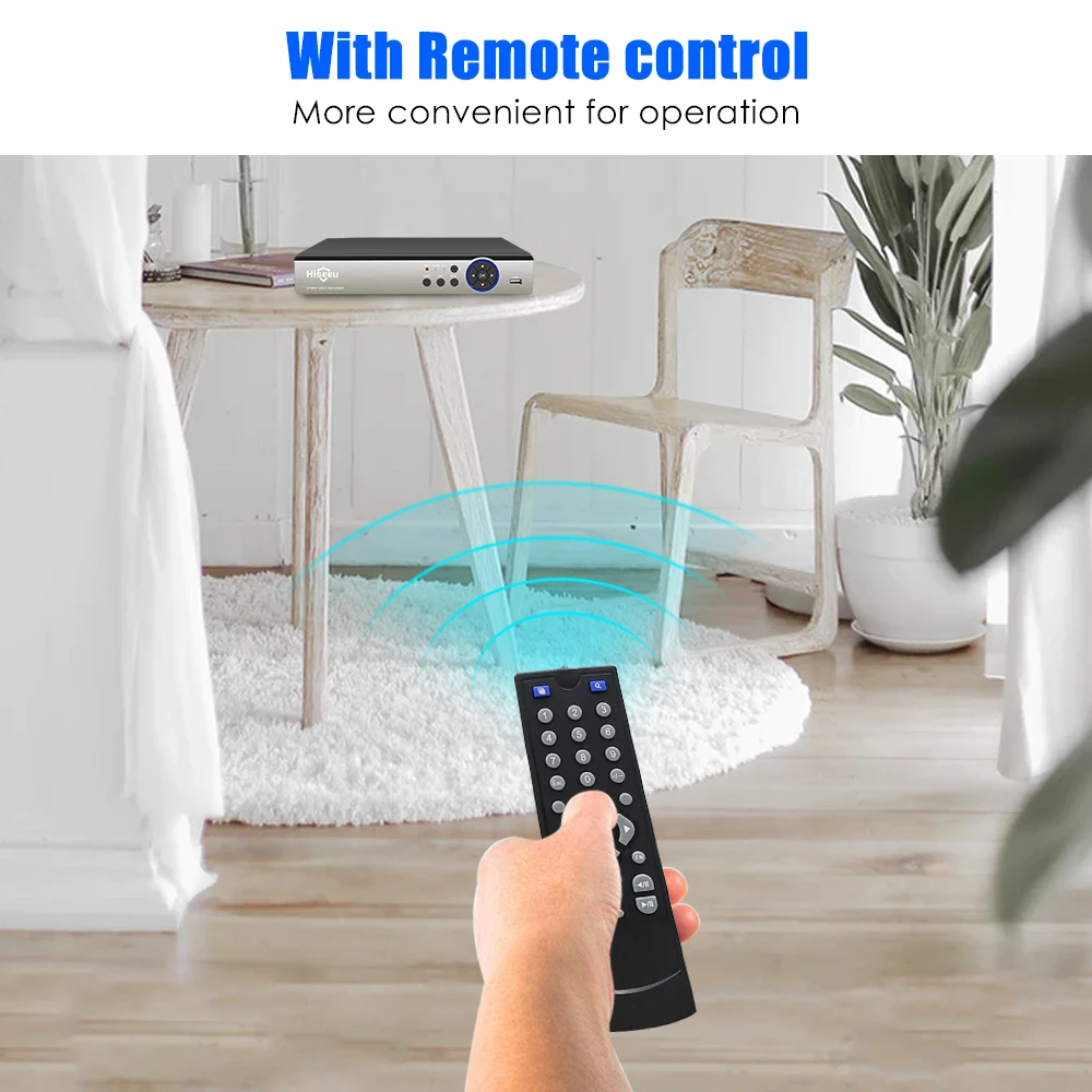 Дешево Hiseeu 4CH 8CH 1080P 5 в 1 DVR видео рекордер для AHD камеры аналоговая камера IP камера P2P NVR cctv система DVR H.264 VGA HDMI